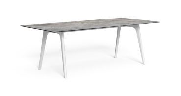 Talenti CleoSoft Alu Esstisch – Moderner Outdoor-Esstisch aus Aluminium mit Zementfaserplatte
